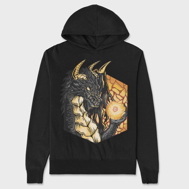 Dragon Roll Dice, Unisex Men's Hoodie
