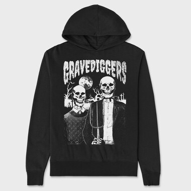 American Gothic Skull, Unisex Men's Hoodie