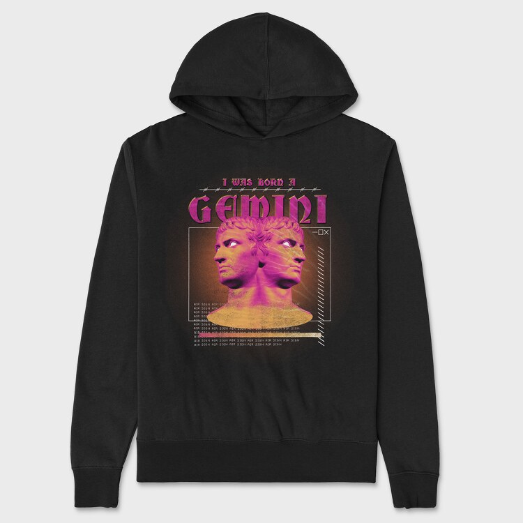 Horoscope Gemini, Unisex Men's Hoodie