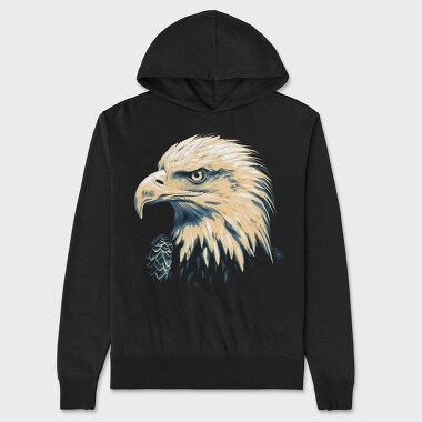 Eagle Portrait, Unisex Men's Hoodie