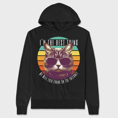 Unisex Men's Hoodie, The Best Thing Cat
