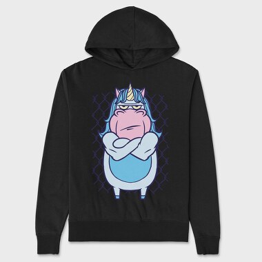 Angry Unicorn, Unisex Men's Hoodie