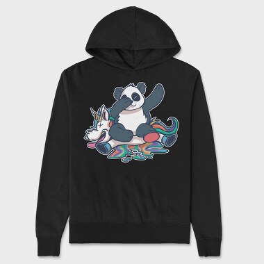 Panda Unicorn Dab, Unisex Men's Hoodie