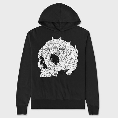 Cats Skull, Unisex Men's Hoodie