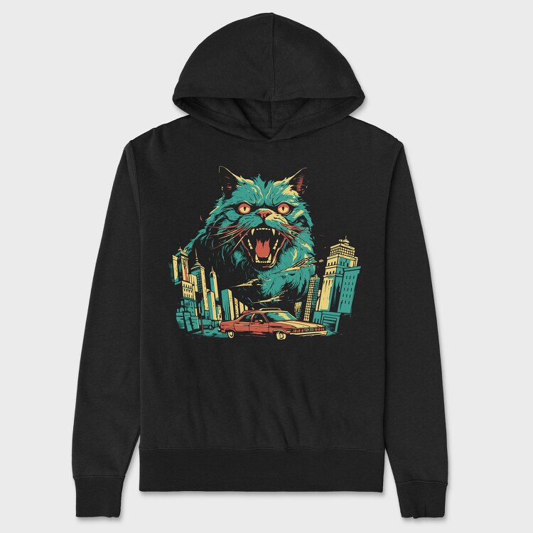 Catzilla 2, Unisex Men's Hoodie