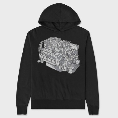 Engine, Unisex Men's Hoodie