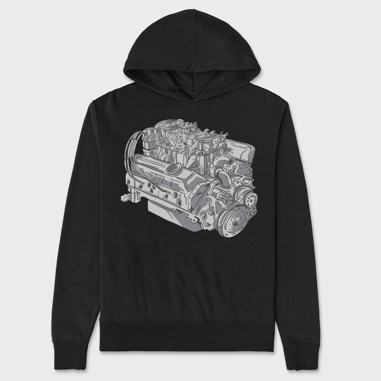 Engine, Unisex Men's Hoodie
