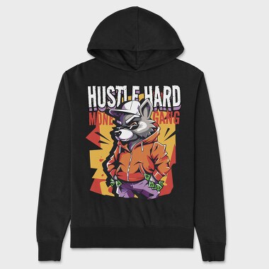 Hustle Hard, Unisex Men's Hoodie