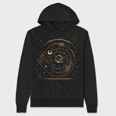 I Allow Transformation, Unisex Men's Hoodie