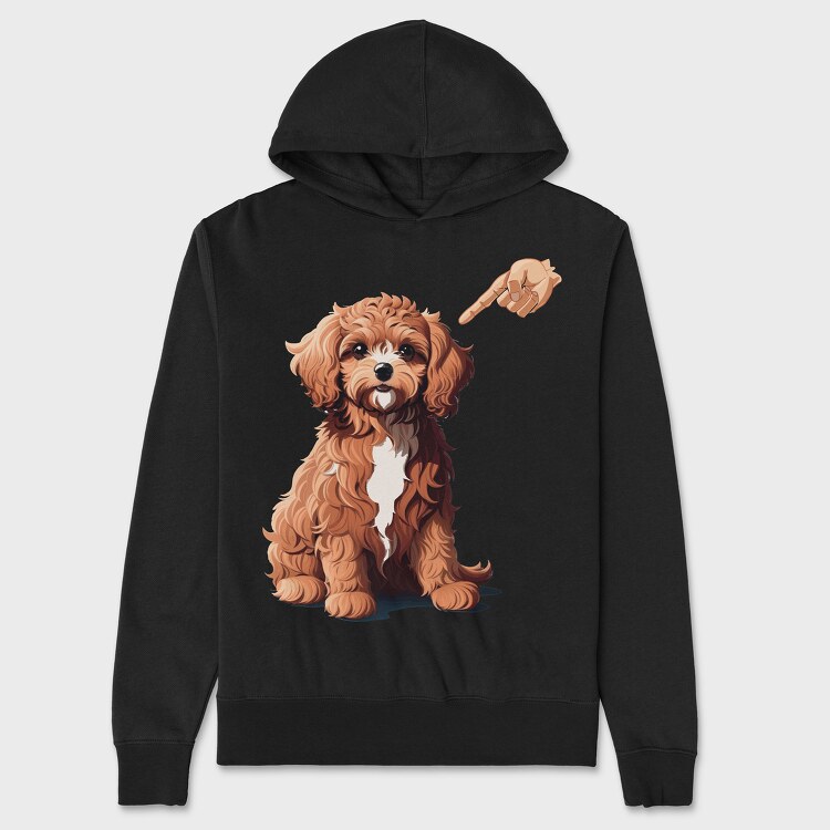 Cavapoo Finger, Unisex Men's Hoodie