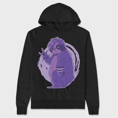 Emo Sloth, Unisex Men's Hoodie