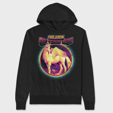 Children of the 80 S Unicorn, Unisex Men's Hoodie