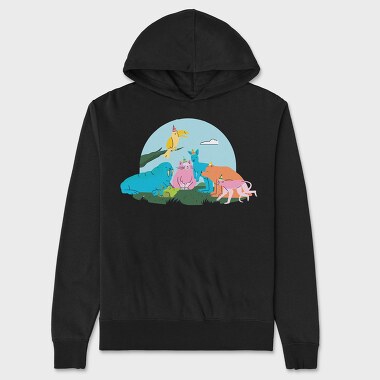 Animals Party, Unisex Men's Hoodie