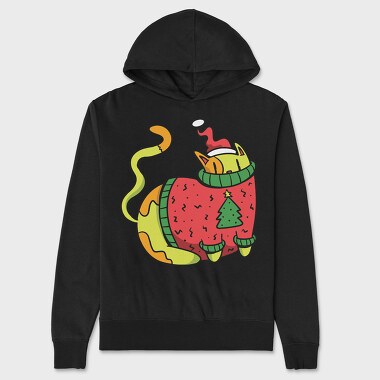 Christmas Cat Sweater, Unisex Men's Hoodie