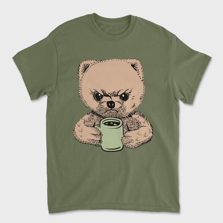 Angry Pomeranian, Unisex Men's T-Shirt