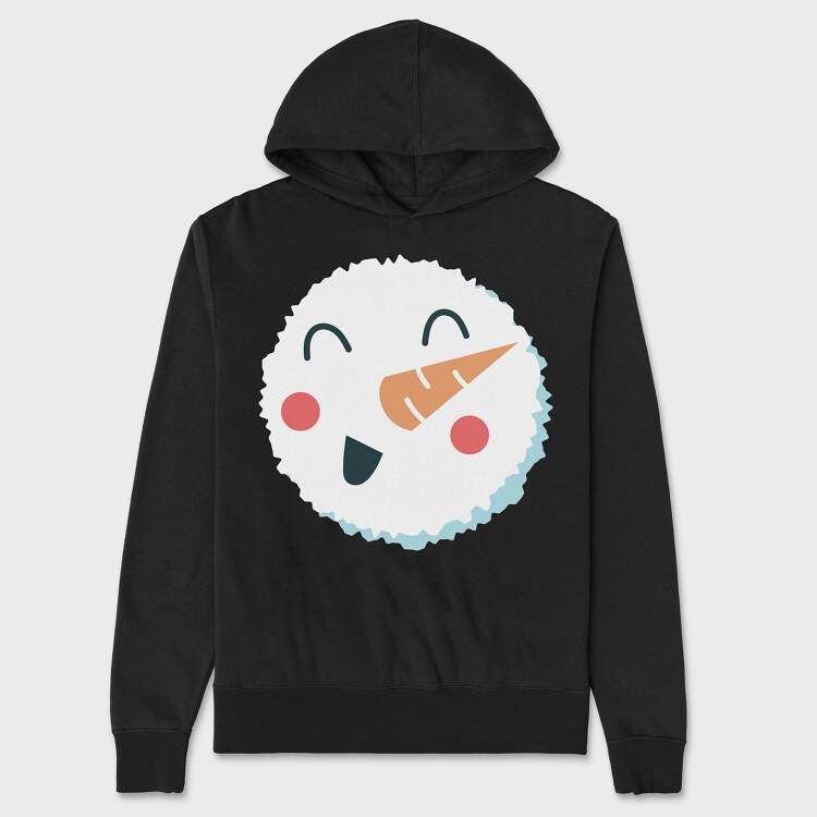 Christmas Snowman Faces 7, Unisex Men's Hoodie