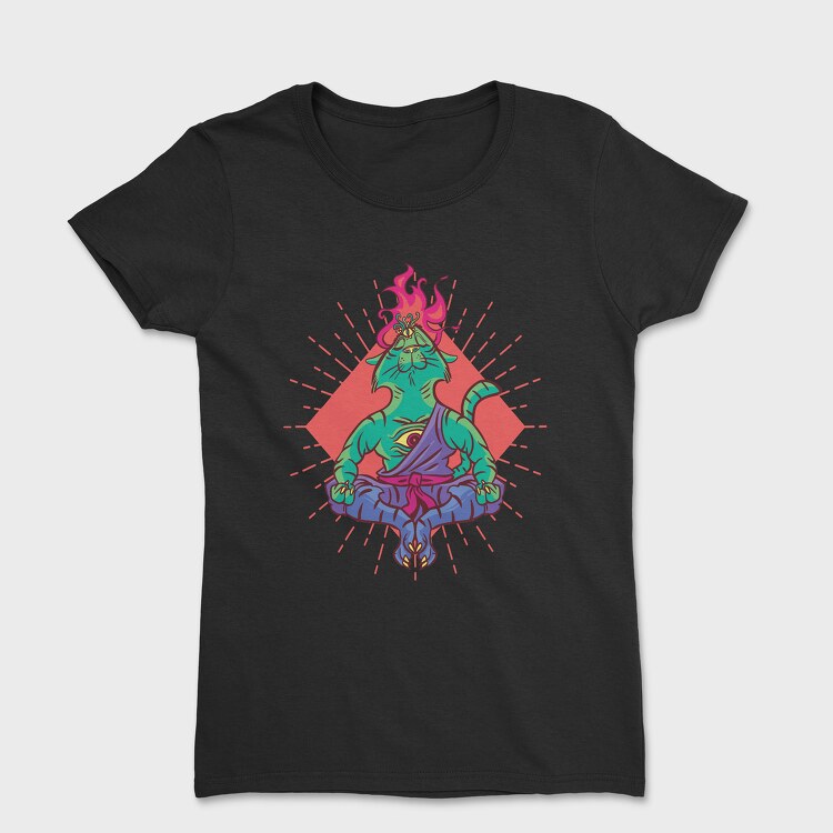 Yoga Cat, Women's T-Shirt