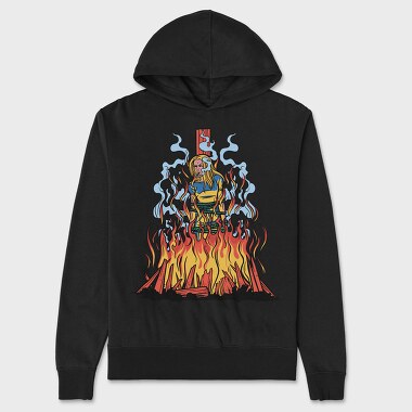 Fire Witch, Unisex Men's Hoodie