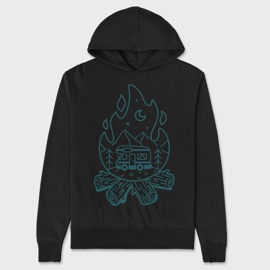 Fireplace Caravan, Unisex Men's Hoodie