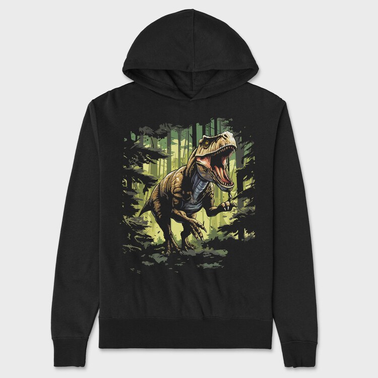 Trex Running Realistic, Unisex Men's Hoodie