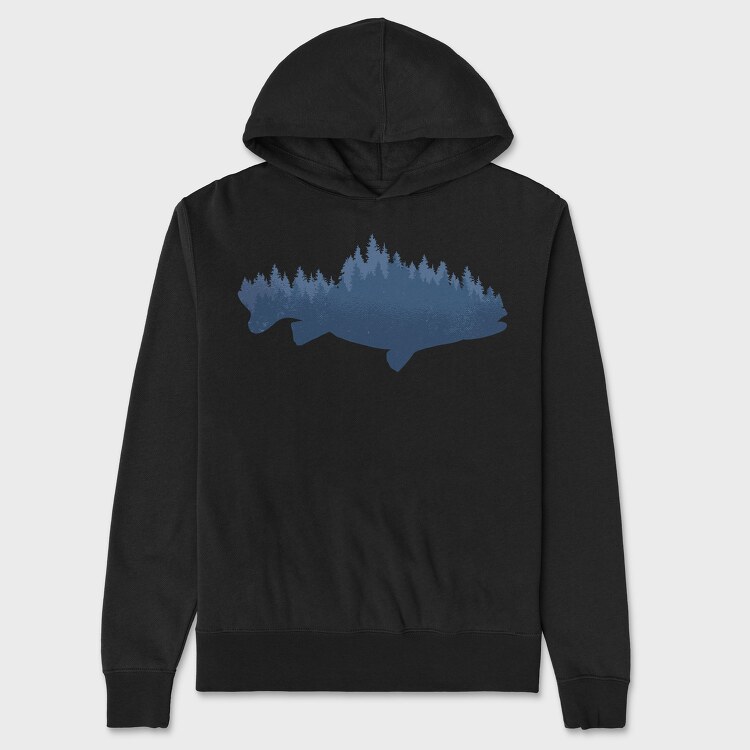 Fish Forest, Unisex Men's Hoodie