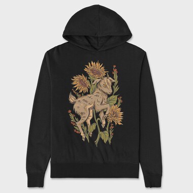Baby Goat Sunflowers, Унисекс Мъжко Суичър