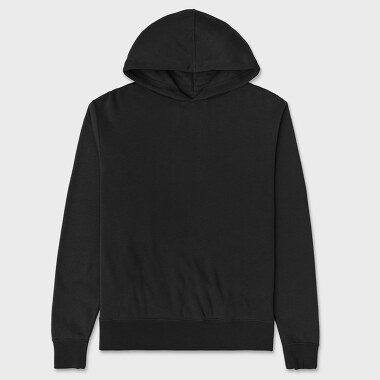 Unisex Men's Hoodie, Ink Black Cats