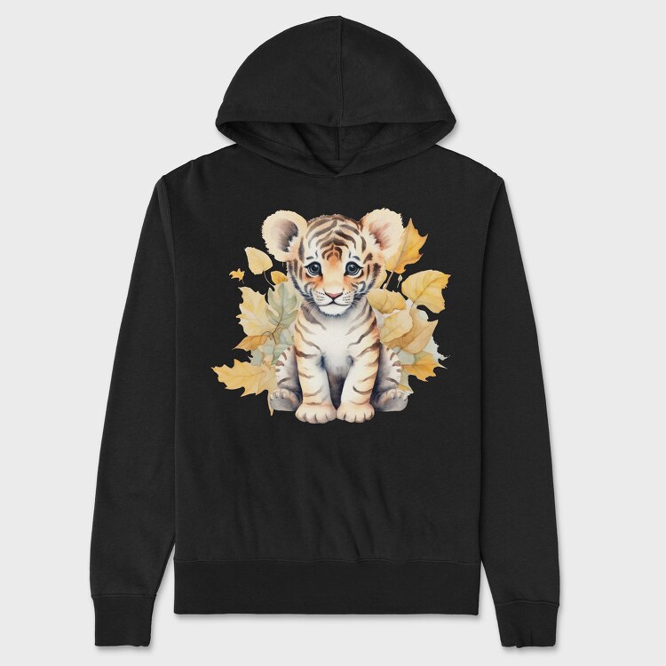 Baby Tiger, Unisex Men's Hoodie