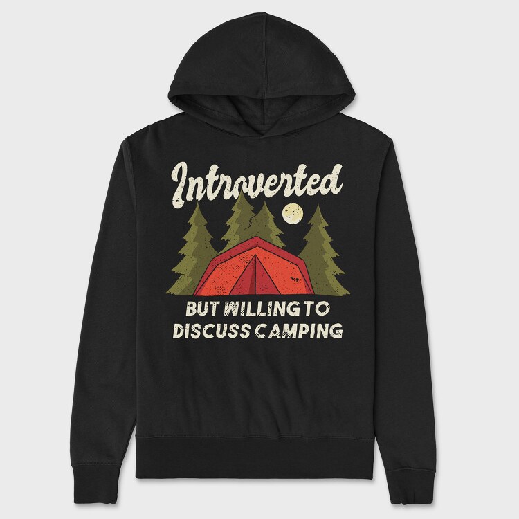 Introvert Camping, Unisex Men's Hoodie