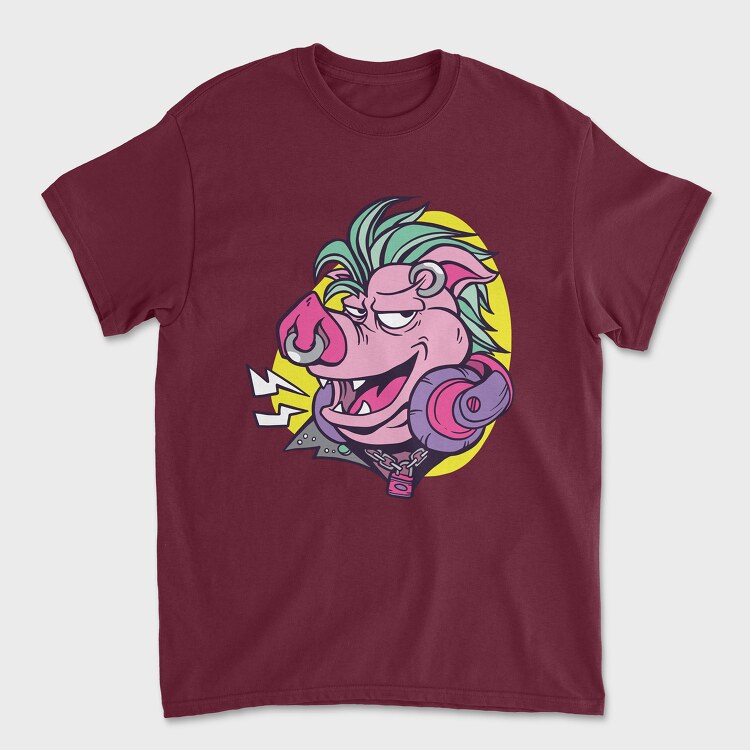Punk Pig Face, Унисекс Мъжка Тениска