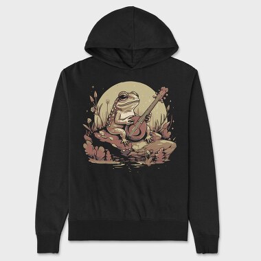 Banjo Frog Cottagecore, Unisex Men's Hoodie
