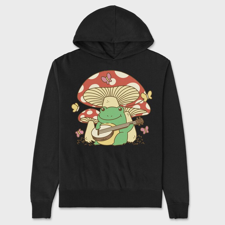 Banjo Frog, Unisex Men's Hoodie