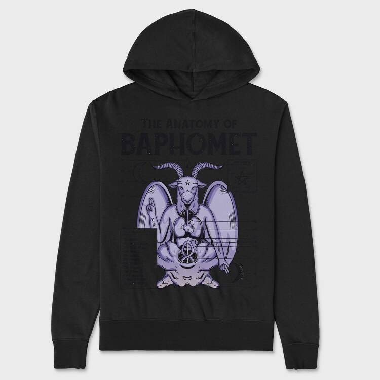 Baphomet Anatomy, Unisex Men's Hoodie