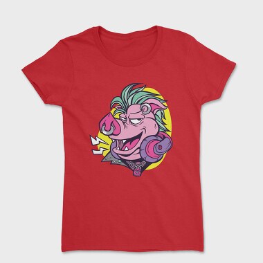 Punk Pig Face, Women's T-Shirt