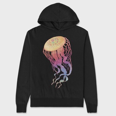 Jellyfish Colorful, Unisex Men's Hoodie