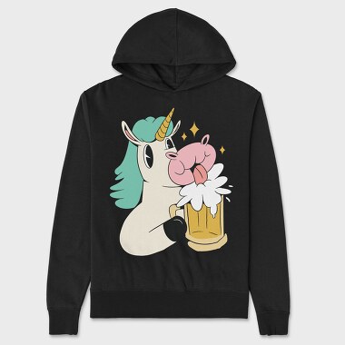Unicorn Beer, Unisex Men's Hoodie