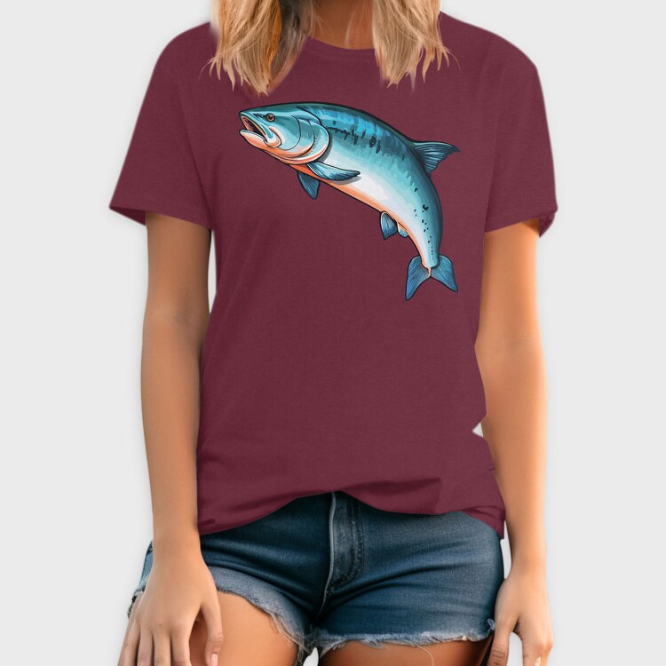 Bear Fishing, Unisex Men's T-Shirt