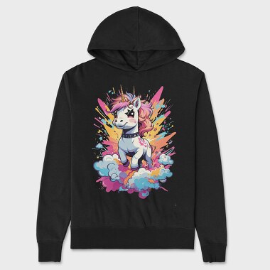 Unicorn Color Splash, Unisex Men's Hoodie