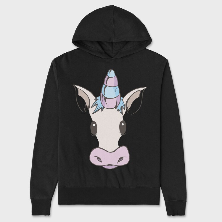 Unicorn Face, Унисекс Мъжко Суичър