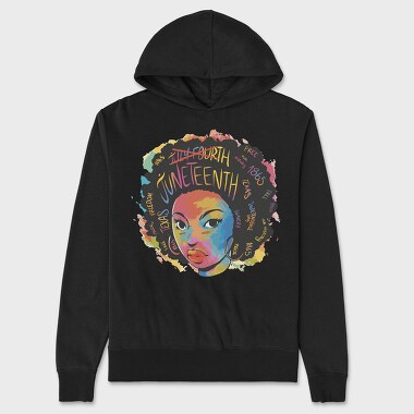 Juneteenth Tie Dye, Unisex Men's Hoodie
