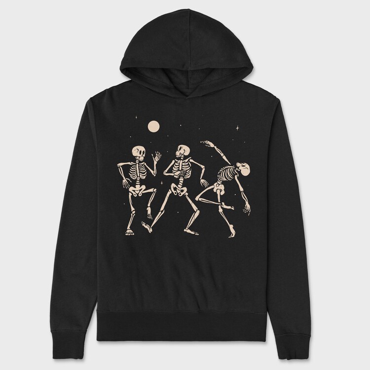Vibing Dancing Skeletons, Унисекс Мъжко Суичър