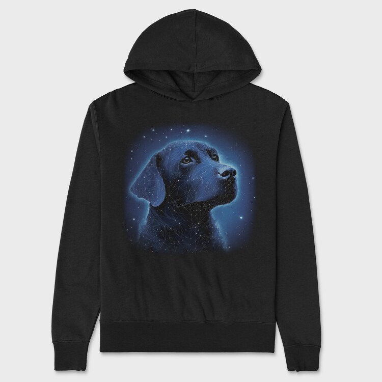 Constelation Labrador Dog, Unisex Men's Hoodie