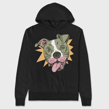 Funny Pitbull, Unisex Men's Hoodie