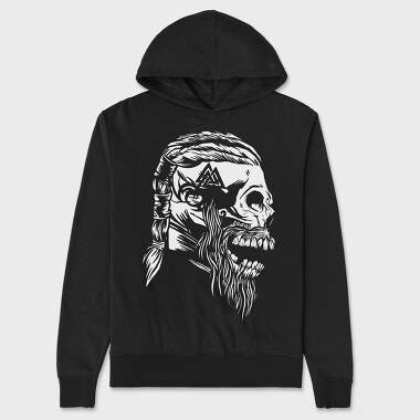 Viking Skull 3, Unisex Men's Hoodie