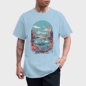 Koi Lotus, Unisex Men's T-Shirt