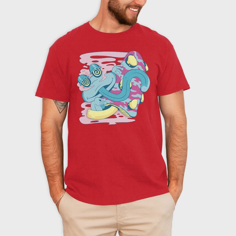 Cottagecore Moshrooms Frogs, Дамска Тениска