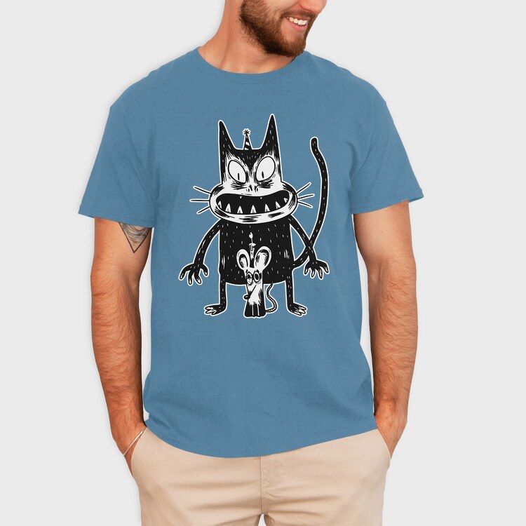 Gardening Cat, Unisex Men's T-Shirt