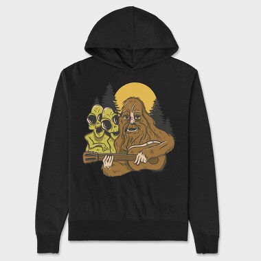Bigfoot Guitar, Unisex Men's Hoodie