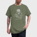 Skull Aged Monochrome, Unisex Men's T-Shirt
