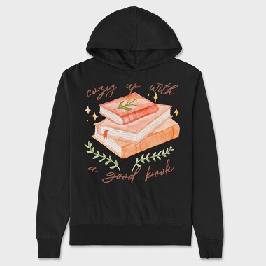 Cozy Up With a Good Book, Unisex Men's Hoodie